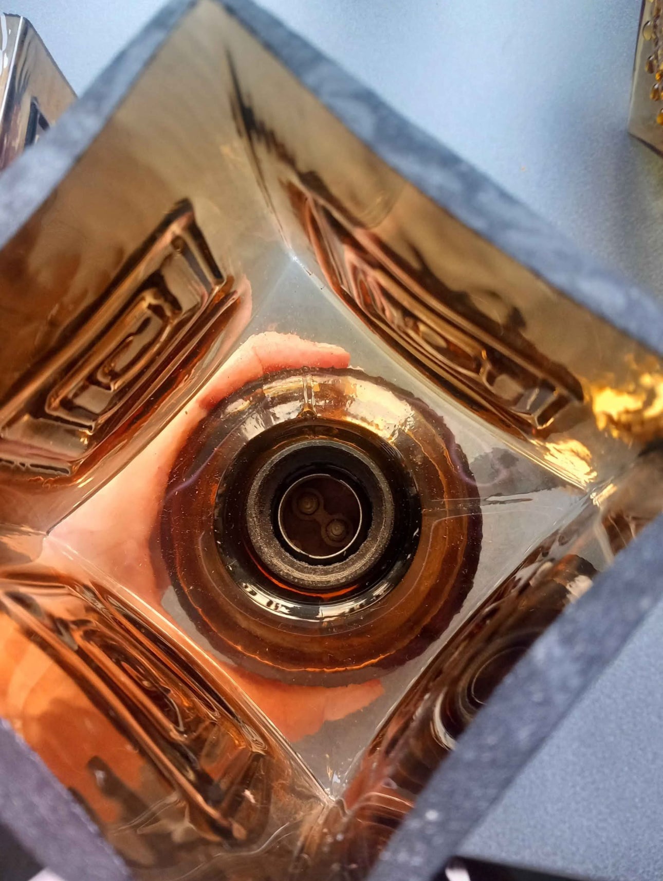 Mid Century Amber Glass Wall Light Sconce Vintage Retro Lamp 1970s UK