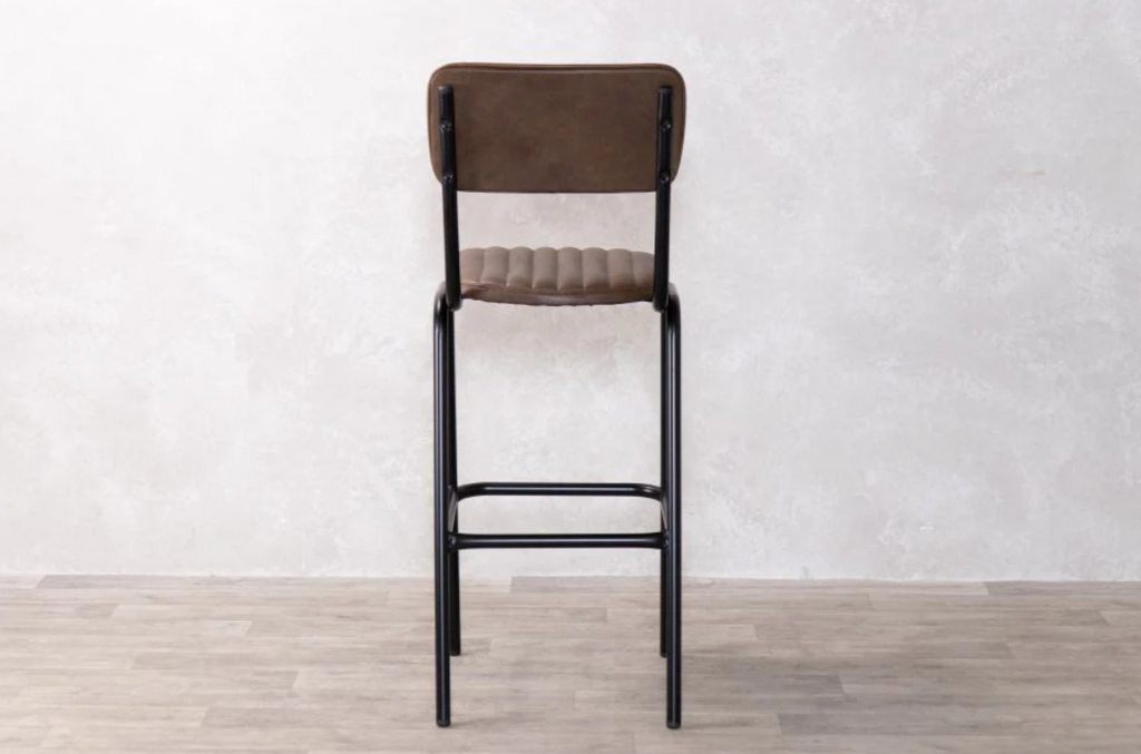 Arlington Leather Breakfast Bar Stools - Hickory Brown